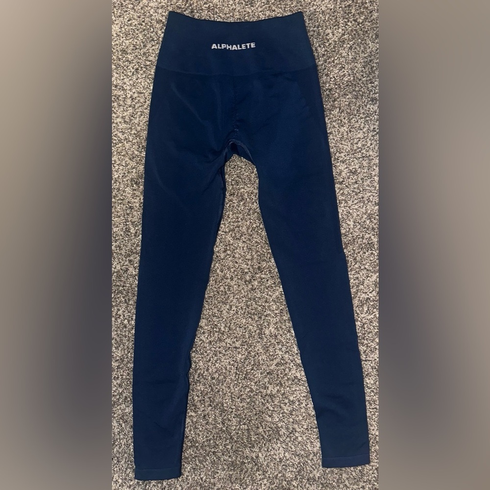 ALPHALETE Amplify Leggings Blue Size S